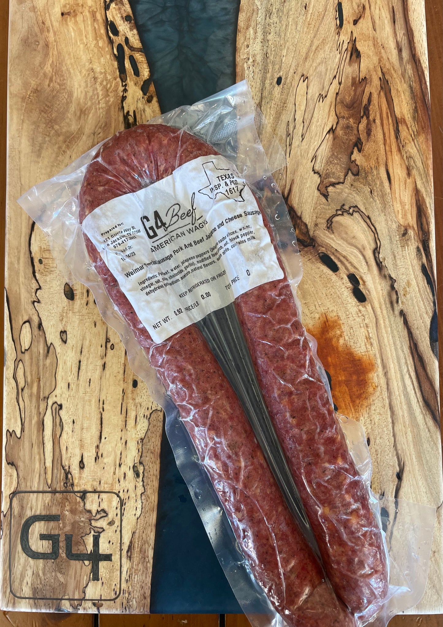 Smoked Beef & Pork Sausage Link